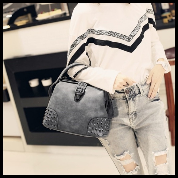 NEW HELENA Studded Tote Crossbody - Picture 3 of 8